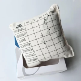 HONEYSEW Needle Sorting Pincushion – Sewing Pin Holder Pin Cushion Organizes Sewing Machine Needles for Fast, Easy Identification – Sorts 5 Sizes and 7 Types of Universal and Embroidery Needles