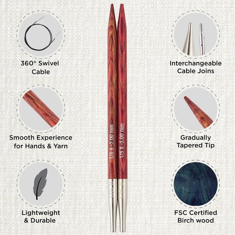 KnitPro Dreamz Spec. Interchang. needle tip 10cm set Starter- 1pc