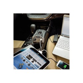 Tripp Lite 200W Car Power Inverter with 1 Outlet & 2 USB Charging Ports, Auto Inverter, Ultra Compact (PV200USB)