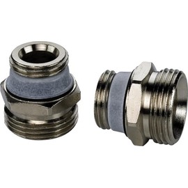 Simplex D5 ½" x ¾" Ni Connection Set with Euro Cone - Efficient Installation for Radiators with Integrated Valve - Set D5 (2pcs) - F10391