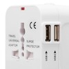 Multifunctional Power Converter with USB Ports Universal Adapter Socket 100‑240VAC