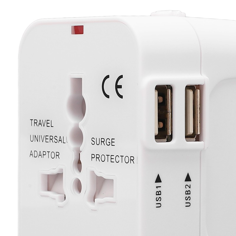 Multifunctional Power Converter with USB Ports Universal Adapter Socket 100‑240VAC