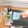 Cisily Stainless Steel Sponge Holder for Kitchen Sink with Towel