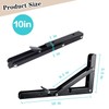 Folding Shelf Brackets 10 Inch Heavy Duty, 2 Pcs Shelf