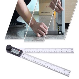 Digital Protractor, Digital Angle Ruler Finder,Meter Digital Display Plastic Goniometer ZX PD290, with Locking Knob,360 Degree Measuring Tool