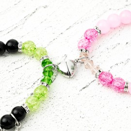 CYjorkbgg Witch Lovers Witch Bracelet - For Witch Lovers Movie Inspired Gift Wizard Jewelry Gift Green Pink Witch Musical Bracelet Wicked Movie Bracelet Gifts for Fans Women Teen Girls Friend Birthday