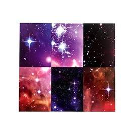 12 x Galaxy - Stars in Space Kids Small Notepads / Memos. 6 Designs. Great Class Gifts, End of Term Gifts or Party Bag Fillers. Low Cost Bulk Stationery