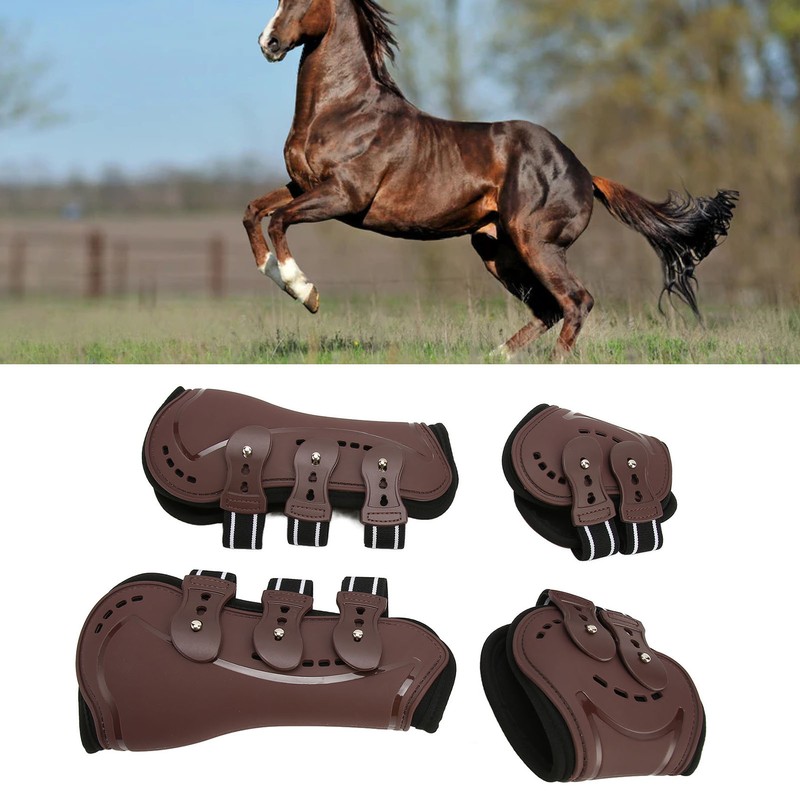 Horse Leg Guard Shock Absorption Protective Lightweight Adjustable Horse Front