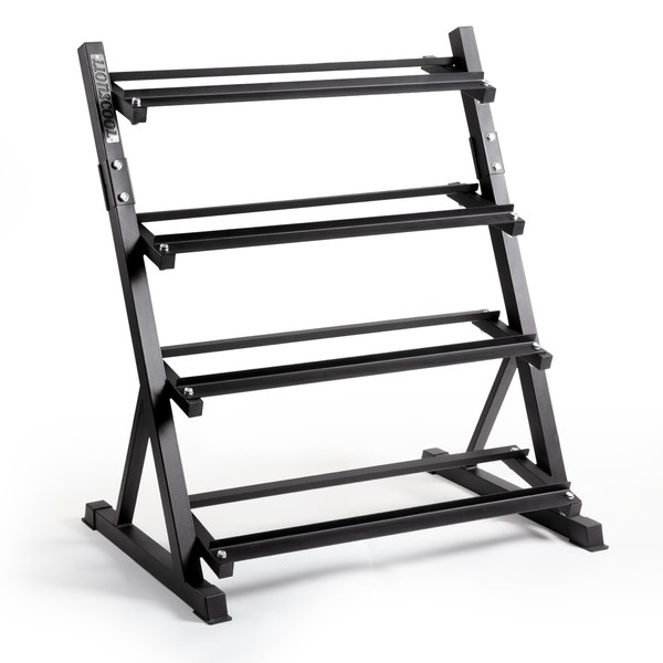 LIONSCOOL Adjustable 4-Tier Dumbbell Rack Stand - Heavy Duty 1000LBS
