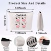 PLITI Funny Math Teacher Gifts Cow Lover Makeup Bag Mathematics