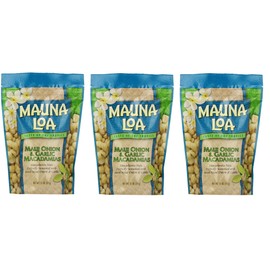 Mauna Loa Macadamias, VycdTT 3 Pack (Maui Onion and Garlic)