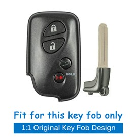 waymei Silicone Key Fob Cover Remote Keyless Case Protector Compatible with Lexus CT200h ES350 GS300 GS350 GS430 GS450h GS460 IS F IS250 IS350 LS460 LS600h LX570 RX350 2005-2017 (4 Buttons Black Pink)