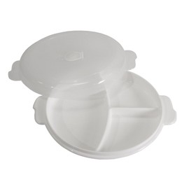 Plast Team Micro Plate with Cover, White/Clear, One Size