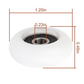 Total Gym Wheels/Rollers 2000, 3000, 3000 XL, and a Few Very Early XL, Platinum Plus, Pro, Supra and Many Others Set of 4 (White)