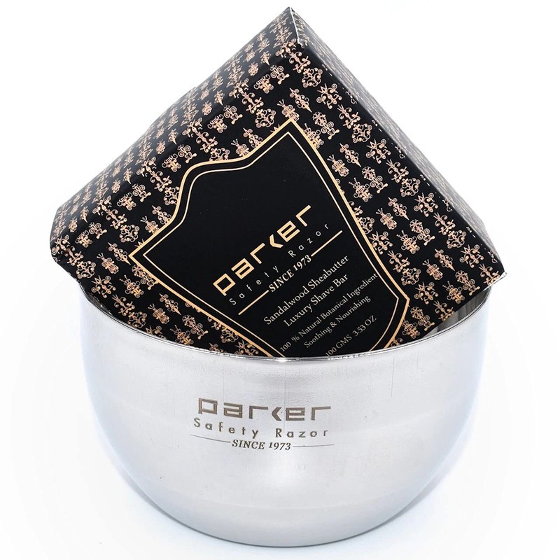 Parker Safety Razor, Deluxe Unbreakable Stainless Steel Shaving Bowl -