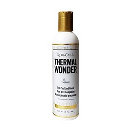 KeraCare Thermal Wonder Pre Poo Conditioner - With Aloe Vera, Green Tea & Menthol- Features Maringa and Marula for Moisture - Refresh & Hydrate Scalp - Prepare Hair for Thermal Processing