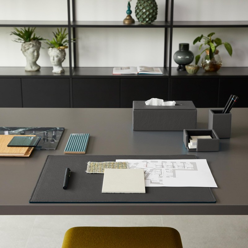 Eglooh - Atena - Note Box Genuine Leather Anthracite Grey