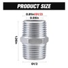 Shower Hose Extension Connector, Male NPT 1/2x Male NPT 1/2