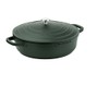 Westinghouse Low Casserole with Lid, 11 Inches, Green, Cast aluminum,