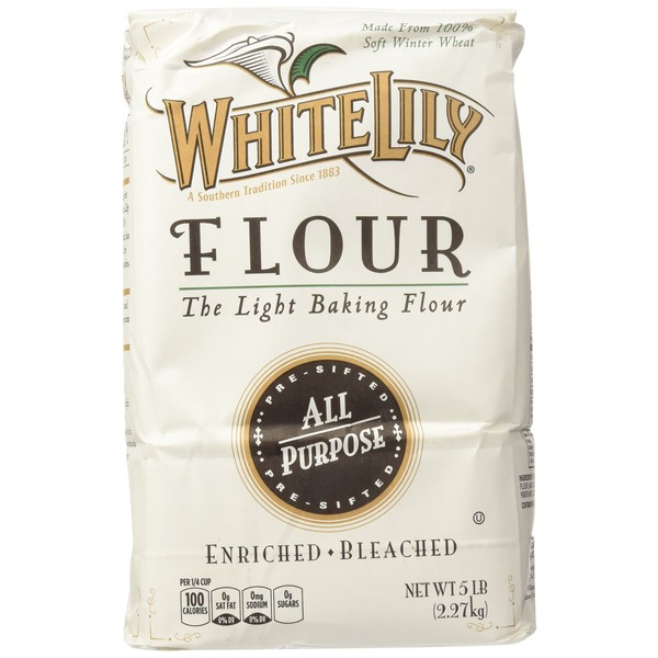 White Lily All Purpose Flour - 5 LB(80 .OZ) pack of 2