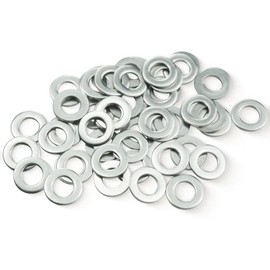 M6 Washers, M6 x 12mm Penny Washers, MeHurr (Pack of 50) A2 304 Stainless Steel Washers, Flat Repair Washer, Large Metal Washer, Plain Round Chrome for Screws & Bolts