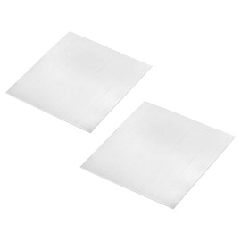 sourcing map 5 Pcs Zinc Sheets, 99.9% High Purity Zinc Plate 0.02"x4"x4"(0.5x100x100mm) Metal Zinc Foil Zinc Anode Strip for Science Lab Industry DIY Craft