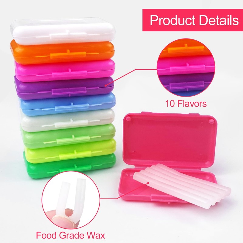 Newpop Pack of 10 Braces Wax, Orthodontic Wax, Tooth Wax
