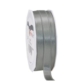 C.E. Pattberg SATIN slate (grey) gift ribbon, 27 yards for Wrapping Gifts, 0.39 inches width, Ribbon for Decorating & Crafting, Decorative Ribbon for Gifts, for every occasion