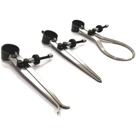 Buyohlic Spring Inside Outside Divider Caliper Set Inside, Outside & Divider 4" inch (100 mm) Measuring Tool