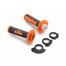 KTM Closed Lock On Hand Grip Set, 300, 350, 450, 500, XC, XC-W, SX-F, EXC-F, 1999-2016 (78102924000)