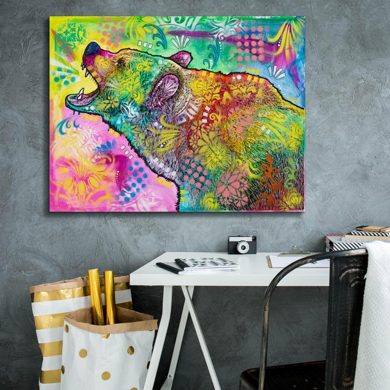 Epic Graffiti 'Primal Roar' by Dean Russo Canvas Wall Art,