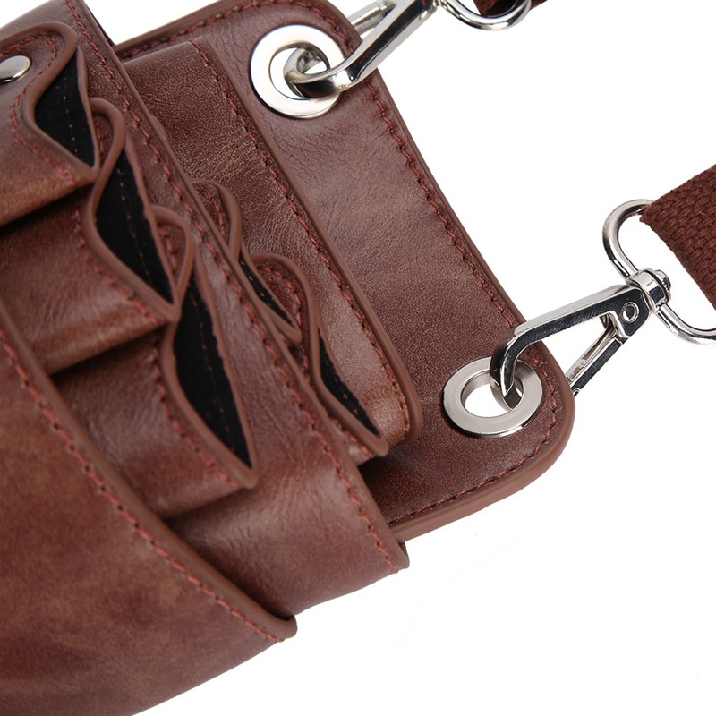Barber Scissor Pouch Holster with Belt Hairdressing Waist Holder Case