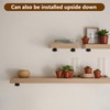 4 Pcs Heavy Duty Floating Shelf Brackets for Shelves L