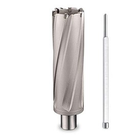 CS Unitec"9-1-132 C TCT Annular Cutter 1"" Dia. X 1"" Depth Carbide Tip Cutting Tool Bits for Magnetic Drills/Drill Press 3/4"" Weldon Shank for Metal Cutting in Steel, Stainless and More"