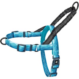 Leash Boss No Pull Dog Harness, Easy Walk for Small, Medium, and Large Pets, Reflective with Rear and Front Clip Attachment (Wave Pattern, Extra Large)