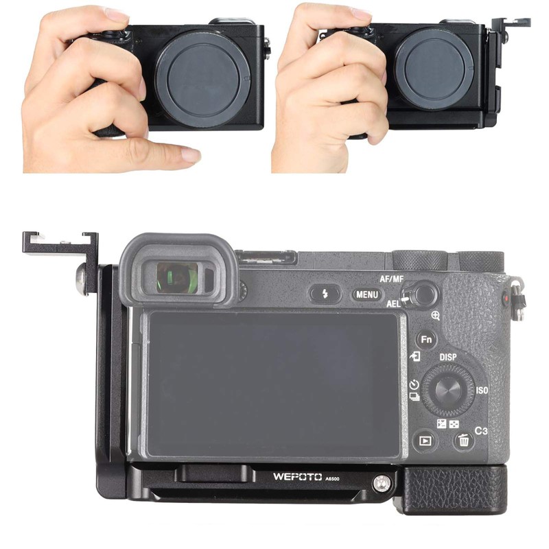 WEPOTO 6500 series Camera Hand Grip Quick Release Plate L-bracket