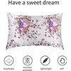 Satin Pillowcases for Hair and Skin 2 Pack - Flower