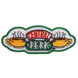 FRIENDS Central Perk Embroidered Iron On Patch (One Size) (Yellow/Green/White)