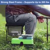 Portable Folding Camp Stool with Side Pocket, Lightweight Foldable Camping