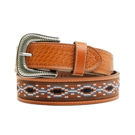 Cody James Men's Chesny Cross-Stitched Western Belt - CJASP25BT8-BN 40