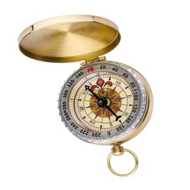 Camping Compass, Retro Compass, Portable Compass, Navigation Tools with for Camping, Hiking, Outdoor Activities