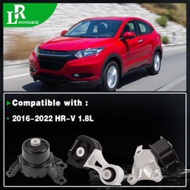 LOONGRIE Engine Motor and Transmission Mount Kit Compatible with HR-V 2016-2022 1.8L AWD Automatic Transmission, Replace OE A65064 50822T9A013 A45008 50850T7W003 A65139 50890T7L000 Set of 3