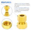 ERGAOBOY Brass Compression Pipe Fitting, 12 mm Pipe OD X