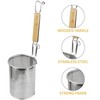 MyLifeUNIT Spaghetti Strainer Spoon, Stainless Steel Food Strainer Noodle Strainer