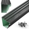 Waterlock 5" Gutter Guards Leaf Protection, Domestic Aluminum Gutter Covers