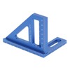 3D Multi Angle Measuring Ruler 45 90 Degree Aluminum Alloy