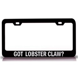 Custom Brother - GOT Lobster Claw Flowers Metal Car SUV Truck License Plate Frame Bl x74