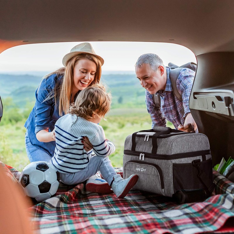 Lifewit Soft Cooler Bag 48-Can Lightweight Portable Cooler Tote Double