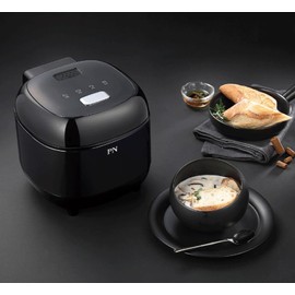 PN Poongnyun Micom Mono Electric Rice Cooker, Black, 3 Servings, ETL Certified