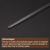 MECCANIXITY 3.3 Borosilicate Glass Stick 5.91" Length 4mm Dia Stir